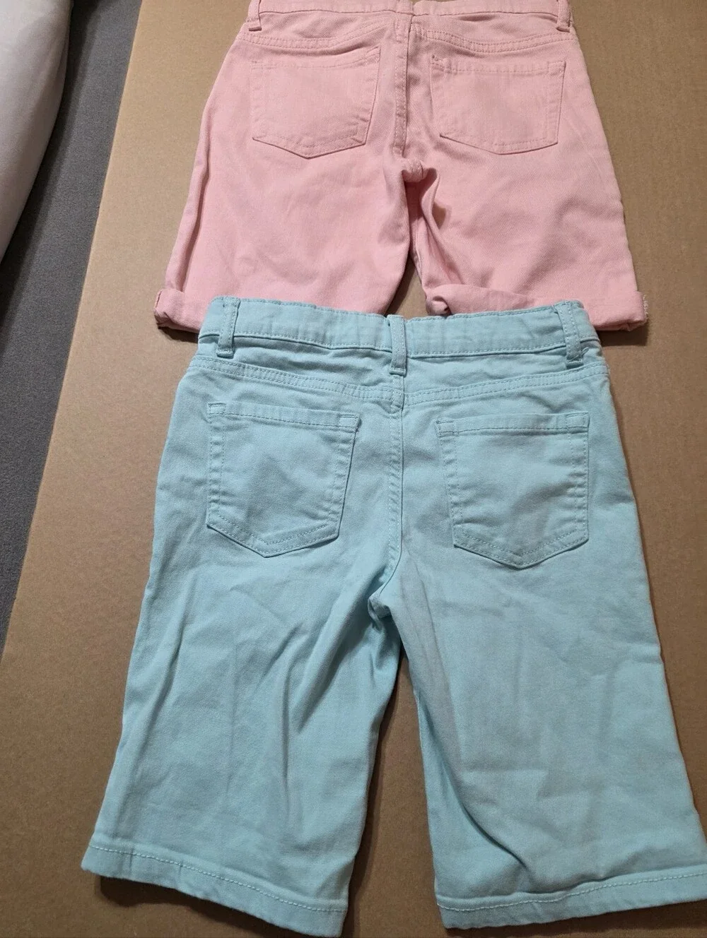 2 Pair Children's Place Pastel Pink & Aqua Girls'  Shorts